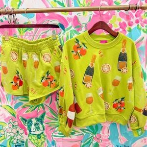 Queen of sparkle mimosa green set